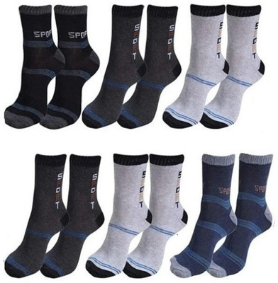 Akeet Trend Men Embellished Ankle Length(Pack of 6)