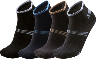 FABdon Men Solid Ankle Length(Pack of 4)