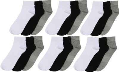vactly Men & Women Self Design Ankle Length(Pack of 18)