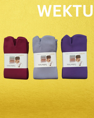 WEKTU Men & Women Striped Knee High(Pack of 3)