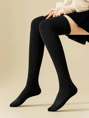 Grilazza Women Solid Over the Knee, Thigh
