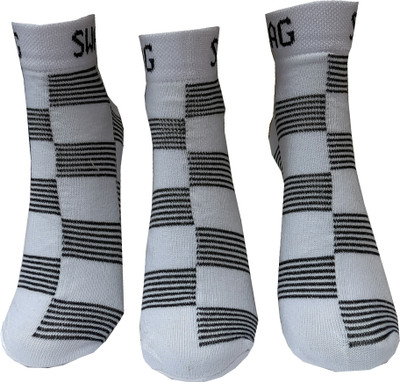 swagsocks Men & Women Striped Ankle Length(Pack of 3)