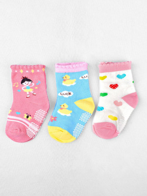 Cuteably Baby Girls Floral Print Ankle Length(Pack of 3)