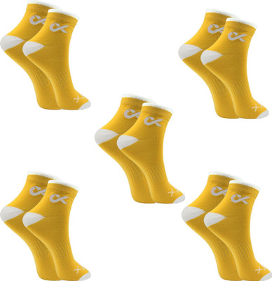XJARVIS Men & Women Solid Ankle Length(Pack of 5)