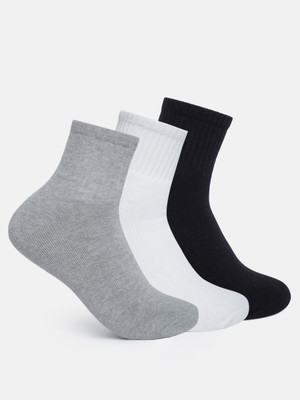 Footline Men Solid Ankle Length(Pack of 3)