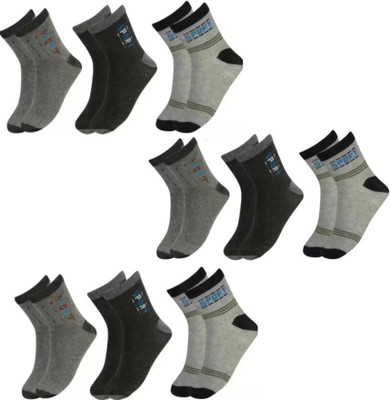 Trustizen Men Solid Ankle Length(Pack of 9)