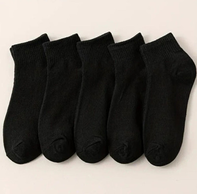 Cozysox Men & Women Solid Ankle Length(Pack of 5)