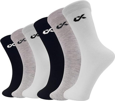 XJARVIS Men & Women Solid Calf Length(Pack of 6)