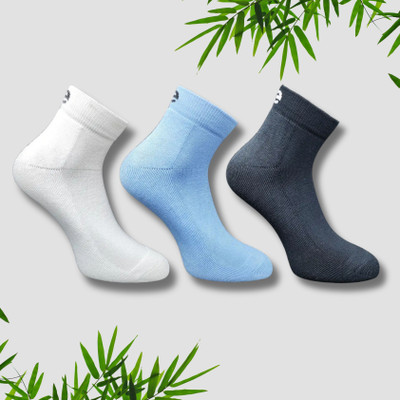 ecosync Men & Women Solid Mid-Calf/Crew(Pack of 3)