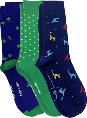 Mint and Oak Men Printed Calf Length(Pack of 3)