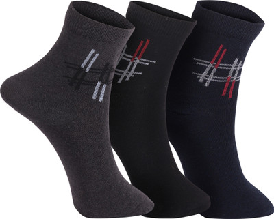 EXCELLION Men & Women Solid Ankle Length(Pack of 3)