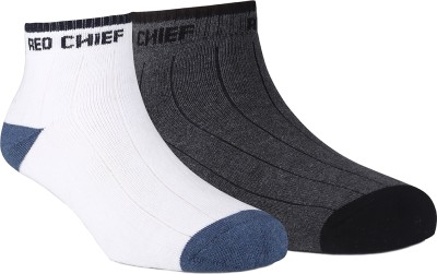 RED CHIEF Men Solid Ankle Length(Pack of 2)