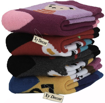 Xy Decor Baby Boys & Baby Girls Printed Ankle Length(Pack of 12)