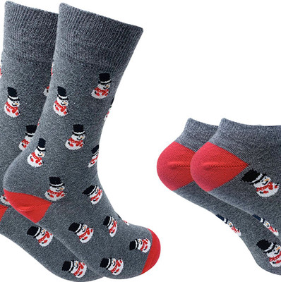 Mint and Oak Women Printed Mid-Calf/Crew(Pack of 2)