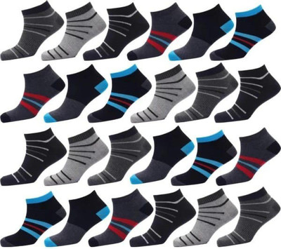 VIPUN Men Embriodered Ankle Length(Pack of 12)