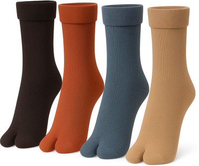 KETKAR Women Solid Ankle Length(Pack of 4)