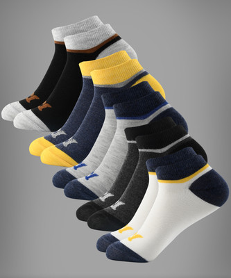 Brucella Men Solid Ankle Length(Pack of 5)