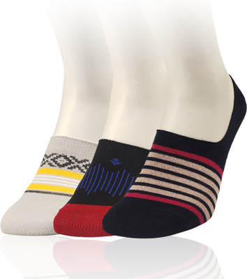 TRAZO Men Self Design Peds/Footie/No-Show(Pack of 3)