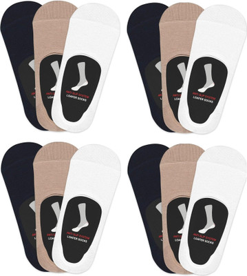 Liyana Collection Men Solid Low Cut(Pack of 12)