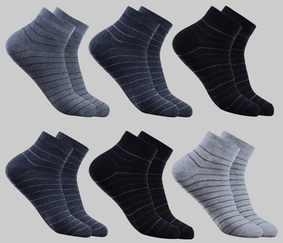 krijo Men & Women Solid Ankle Length(Pack of 6)