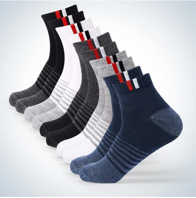 croxter Men Striped Ankle Length