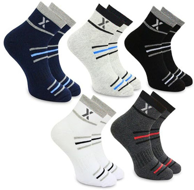 RECKZOZ Men Printed Ankle Length(Pack of 5)