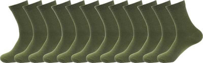 Akeet Trend Men Solid Calf Length(Pack of 12)
