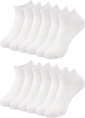 MAMU Men Solid, Self Design Ankle Length, Low Cut(Pack of 10)