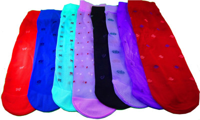 INFISPACE Women Polka Print Ankle Length(Pack of 8)