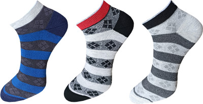 ecosync Men Solid Low Cut(Pack of 3)