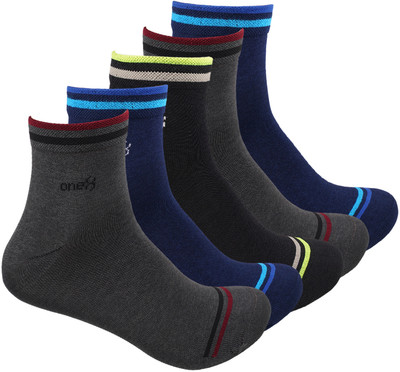 one8 Men Solid Ankle Length(Pack of 5)