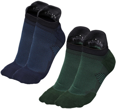 Nimble Men & Women Self Design Ankle Length(Pack of 2)