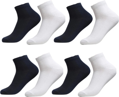 JPT Unisex Solid Ankle Length(Pack of 8)