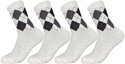 Cozyway Men Mid-Calf/Crew(Pack of 4)