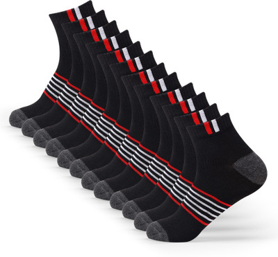 JEMOX Men & Women Striped Ankle Length(Pack of 6)