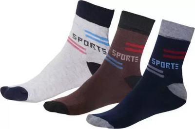 Cavenders Unisex Printed, Self Design, Solid Ankle Length(Pack of 3)