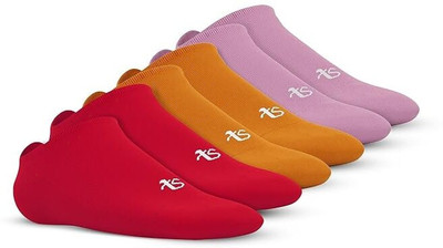TalkingSox Men & Women Solid Peds/Footie/No-Show(Pack of 6)