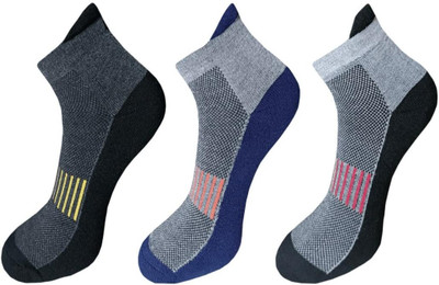 Arsha lifestyle Men Solid Ankle Length(Pack of 3)