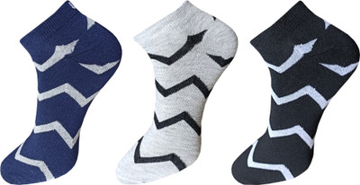 SOXVIEW Men Striped Ankle Length(Pack of 3)