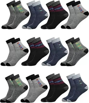 Men & Women Printed Ankle Length(Pack of 12)