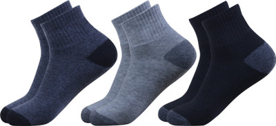 krijo Men Solid Ankle Length(Pack of 3)