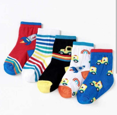 Andhira Hosiery Baby Boys & Baby Girls Animal Print Calf Length(Pack of 12)