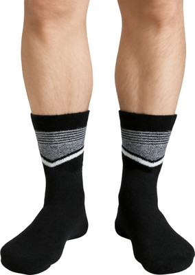 cdeck Men & Women Self Design Mid-Calf/Crew