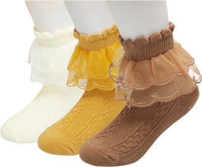 Neska Moda Baby Girls Self Design Ankle Length(Pack of 3)