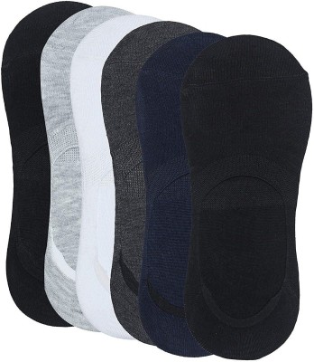 NIFTER Men Self Design, Solid Low Cut, Peds/Footie/No-Show(Pack of 6)