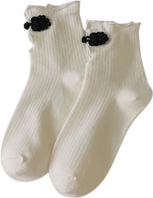 Digital Shoppy Women Applique Mid-Calf/Crew