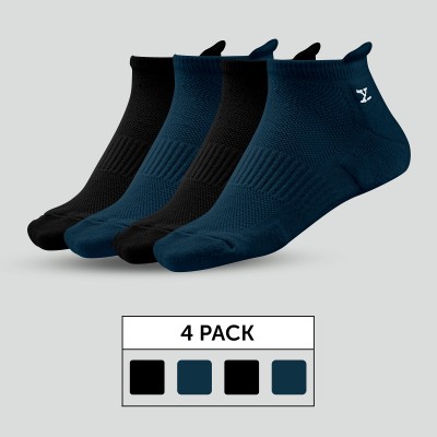 XYXX Men Solid Ankle Length(Pack of 4)