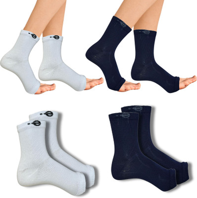 ecosync Men & Women Solid Ankle Length(Pack of 2)