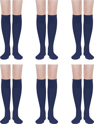 MUKHAKSH Girls Knee High(Pack of 6)