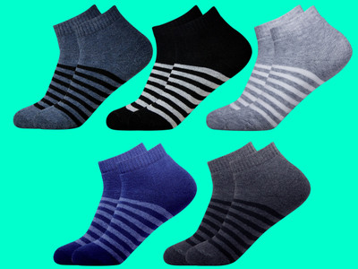 krijo Men Self Design Ankle Length(Pack of 5)